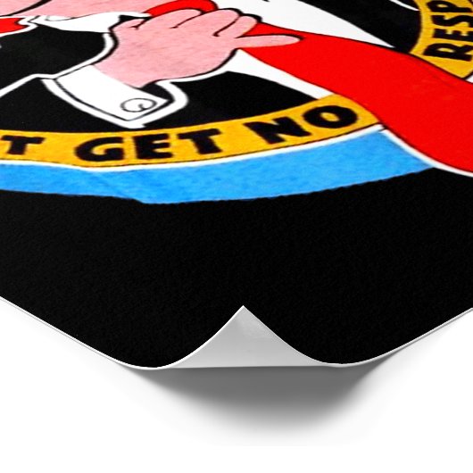 I Don't Get No Respect Dangerfield Uni-adults Blac ポスター (角)