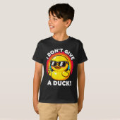 I Don't Give A Duck Lover Funny Duck Owner Rude I  Tシャツ (正面フル)