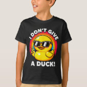 I Don't Give A Duck Lover Funny Duck Owner Rude I Tシャツ (正面)