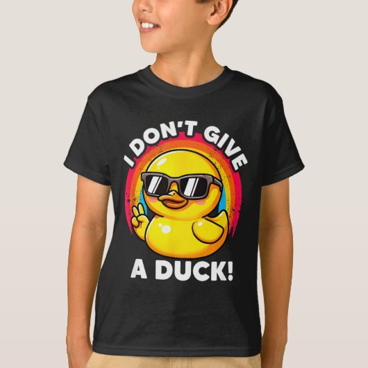 I Don't Give A Duck Lover Funny Duck Owner Rude I  Tシャツ (正面)