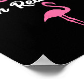 I Don't Give A Flock I'm Retired Funny Flamingo  ポスター (角)