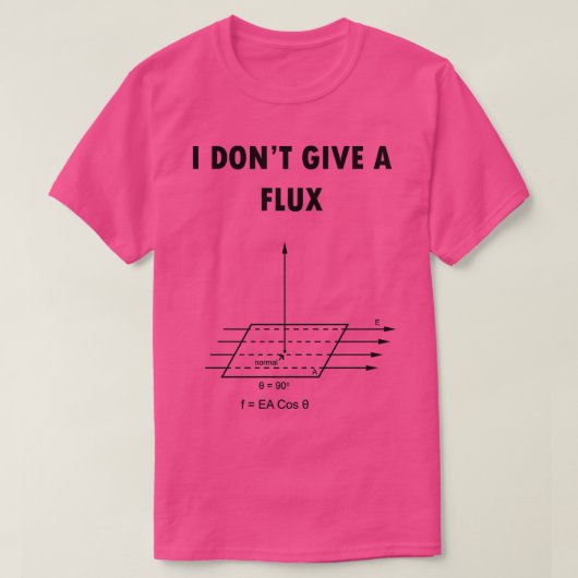 I dont give a flux  tシャツ (デザイン正面)
