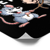 I Don't Give A Rats Mouse Funny Sarcastic Animal  ポスター (角)