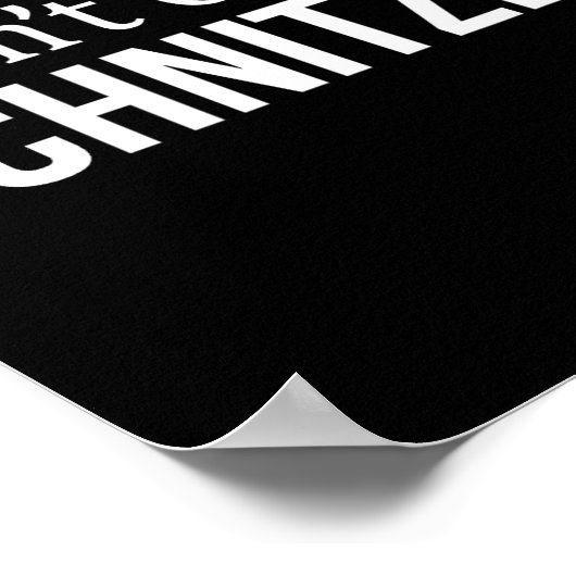 I Don't Give A Schnitzel -  ポスター (角)