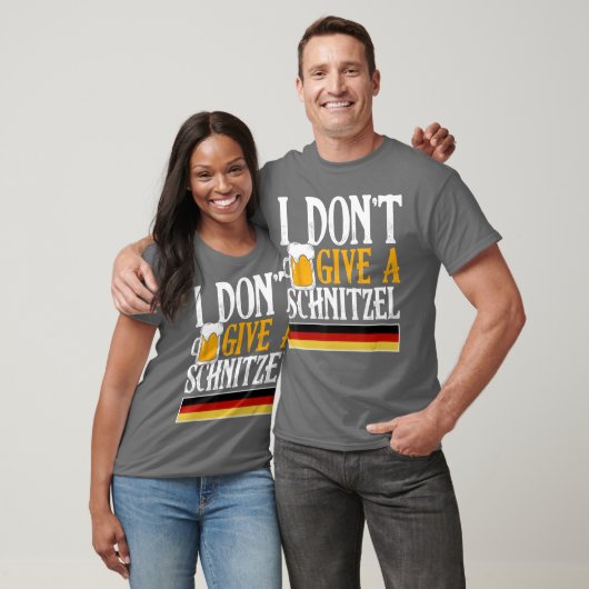 I Dont Give A Schnitzel German Beer Wurst Funny Ok Tシャツ (ユニセックス)