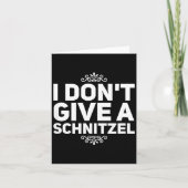 I Don't Give A Schnitzel Shirt Funny German Tee  カード (正面)