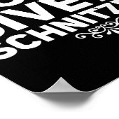 I Don't Give A Schnitzel Shirt Funny German Tee  ポスター (角)