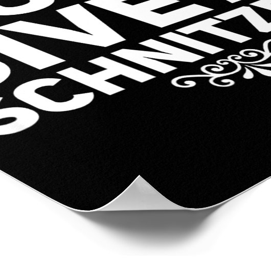 I Don't Give A Schnitzel Shirt Funny German Tee  ポスター (角)