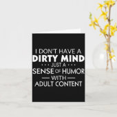 I Don't Have A Dirty Mind Just Adult Content Sense カード (黄色い花)