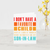 I Don't Have A Favorite Child But If I Did - Son I カード (黄色い花)
