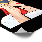 I Don't Have An Attitude Problem I Just Have A Red ポスター (角)