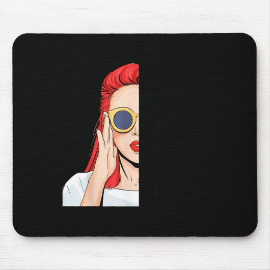 I Don't Have An Attitude Problem I Just Have A Red マウスパッド (正面)