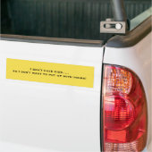 I Don't Have Kids Funny Sticker バンパーステッカー (トラック上)
