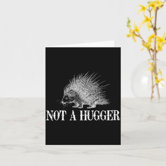 I Don't Hug Apparel Funny Introvert Rcune Tee - Un カード (黄色い花)