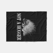 I Don't Hug Apparel Funny Introvert Rcune Tee - Un フリースブランケット (正面(横))