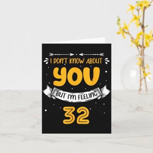 I Don't Know About You But I'm Feeling 32 - 32nd B カード (黄色い花)