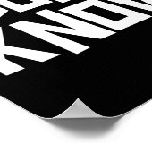 I Don't Know Funny Sarcastic Saying Long Sleeve ポスター (角)