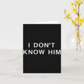 I Dont Know Him _ Funny Couples Matching Couple So カード (黄色い花)