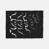 I Don't Know Idk  フリースブランケット (正面(横))