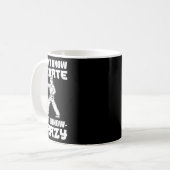 I Dont Know Karate But I Know Crazy Karate Fighter コーヒーマグカップ (正面左)