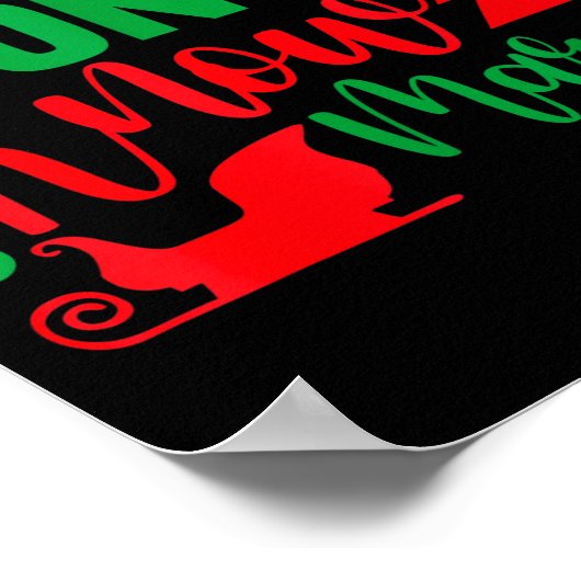 I Don't Know-margo Ugly Sweater Funny Christmas Fo ポスター (角)