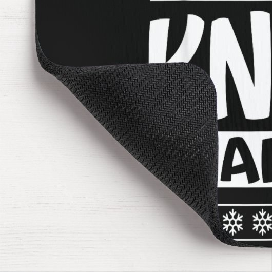 I Don't Know-margo Ugly Sweater Funny Christmas Fo マウスパッド (コーナー)