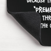 I Don't Like Making Plans Funny Saying Sarcastic マウスパッド (コーナー)