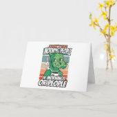 I don't like morning people or mornings or people カード (黄色い花)