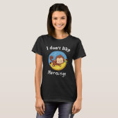 I Dont Like Mornings Cute monkey sleeping banana Tシャツ (正面フル)