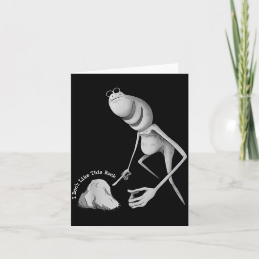 I Don't Like This Rock Funny Marcus The Worm Meme  カード (正面)