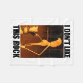 I Don't Like This Rock Funny Marcus The Worm Meme  フリースブランケット (正面(横))