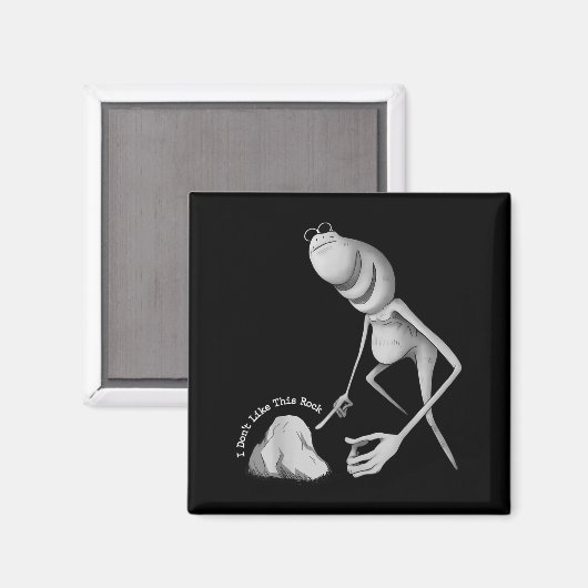 I Don't Like This Rock Funny Marcus The Worm Meme  マグネット (正面/裏面)