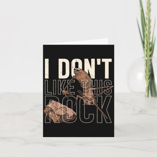 I Don't Like This Rock Marcus The Worm Meme Funny  カード (正面)