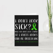 I Don't Look Sick - Lyme Disease Awareness  カード (正面)