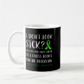 I Don't Look Sick - Lyme Disease Awareness コーヒーマグカップ (左)