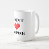 I Don't Love Napping Funny Valentine's Day Heart コーヒーマグカップ (正面右)