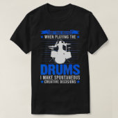 I don't make mistakes when playing the drums drumm tシャツ (デザイン正面)