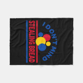 I Don't Mind Stealing Bread  フリースブランケット (正面(横))