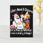 I Don't Need A Costume I'm A Stal Worker Ghost Hal カード (黄色い花)