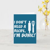 I Don't Need A Recipe I'm Bunic Romanian Grandfath カード (黄色い花)