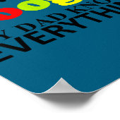 I Don't Need Google My Dad Knows Everything Daught ポスター (角)