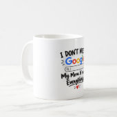 I Don't Need Google My Mom Knows Everything - MUG コーヒーマグカップ (正面左)