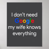 I Don't Need Google, My Wife Knows Everything Funn ポスター (正面)