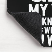 I Don't Need Gps My Wife Knows Father Husband Funn マウスパッド (コーナー)