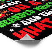 I Don't Need Santa I Already Sit On A Bearded Man' ポスター (角)