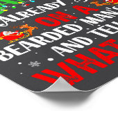 I Don't Need Santa I Already Sit On A Bearded Man' ポスター (角)