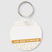 I DON'T NEED THERAPY Ford Mustang 1966 Fastback 2 キーホルダー (正面)