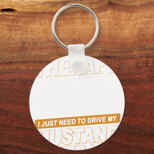 I DON'T NEED THERAPY Ford Mustang 1966 Fastback 2 キーホルダー (正面)
