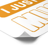 I DON'T NEED THERAPY Ford Mustang 1969 Boss ポスター (角)