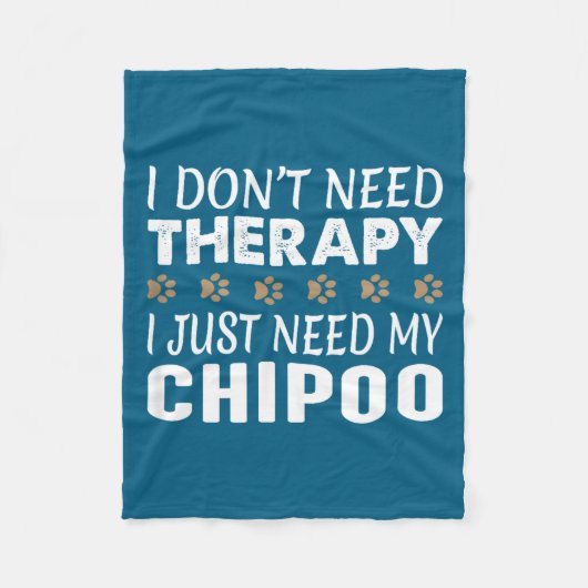 I Don't Need Therapy - I Just Need My Chio -  フリースブランケット (正面)